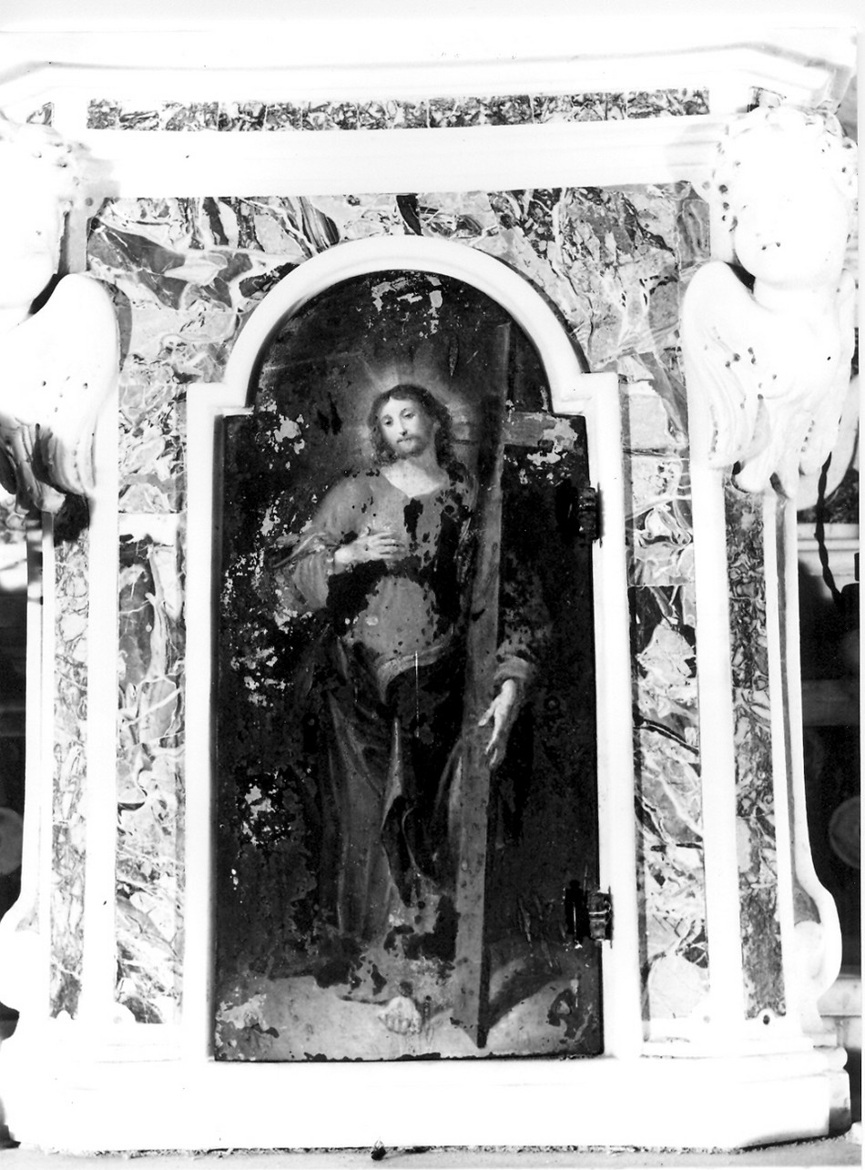 Cristo (sportello di tabernacolo, elemento d'insieme) - ambito ligure (primo quarto sec. XVIII)