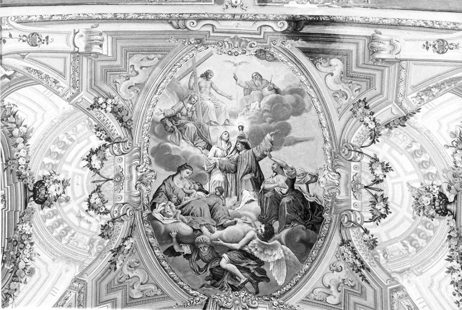 gloria di San Vincenzo (dipinto, elemento d'insieme) di Agretti Luigi (attribuito) (fine/inizio secc. XIX/ XX)