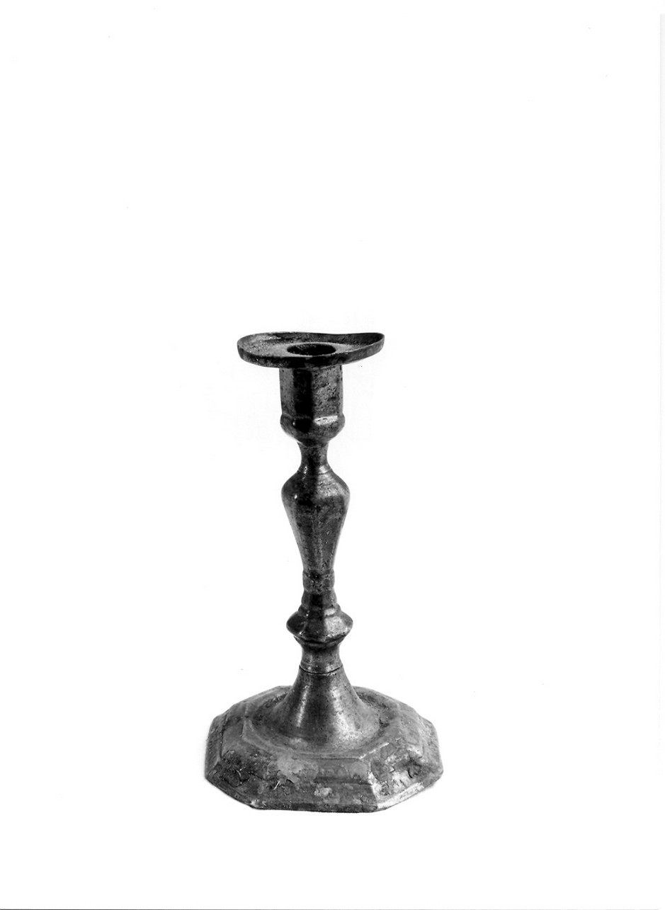 candeliere da chiesa, opera isolata - bottega ligure (inizio sec. XVIII)