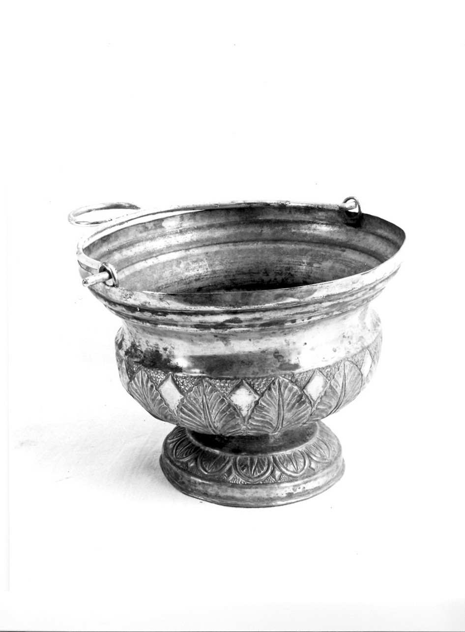 secchiello per l'acqua benedetta, opera isolata - bottega ligure (sec. XIX)