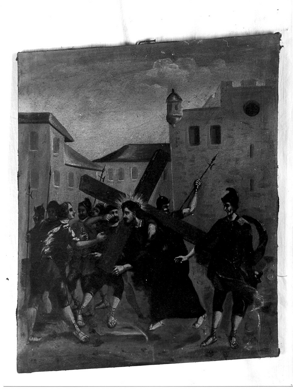 Cristo portacroce (Via Crucis, elemento d'insieme) - ambito ligure (sec. XIX)