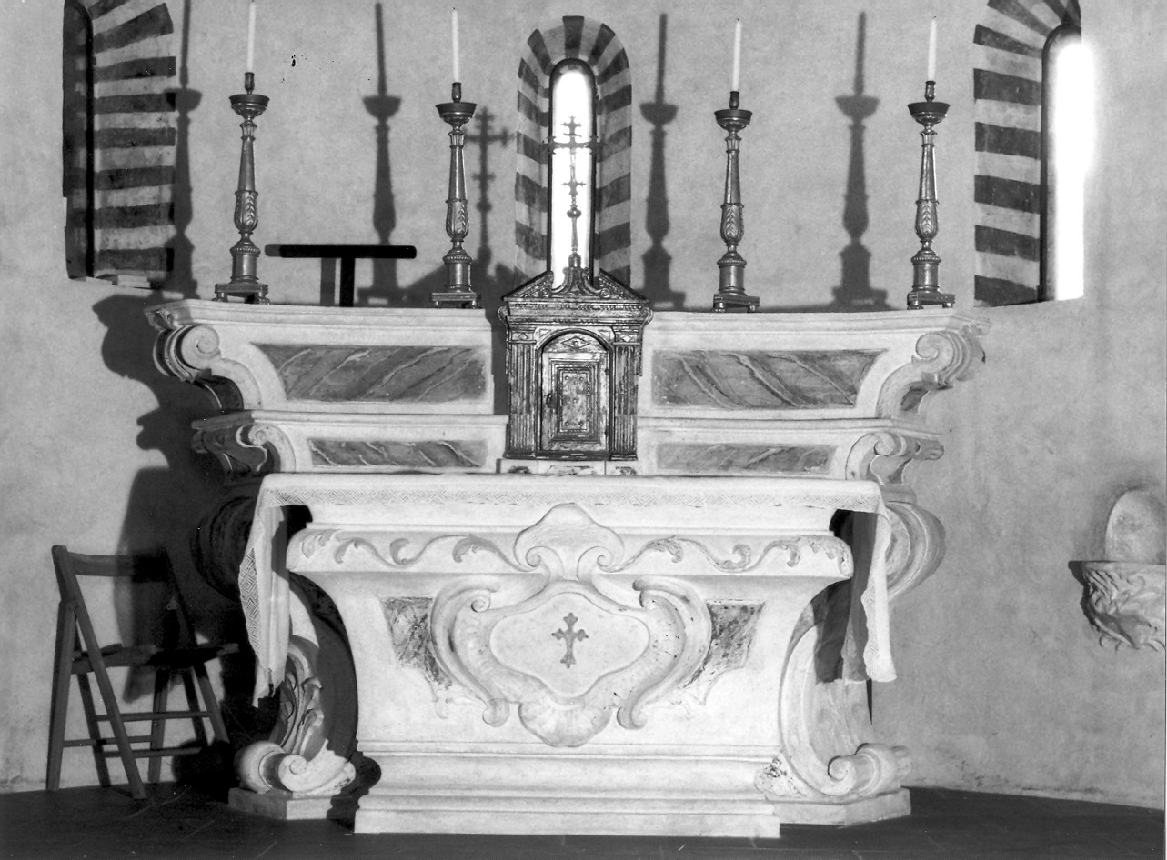 altare maggiore, opera isolata - bottega ligure (sec. XVIII)