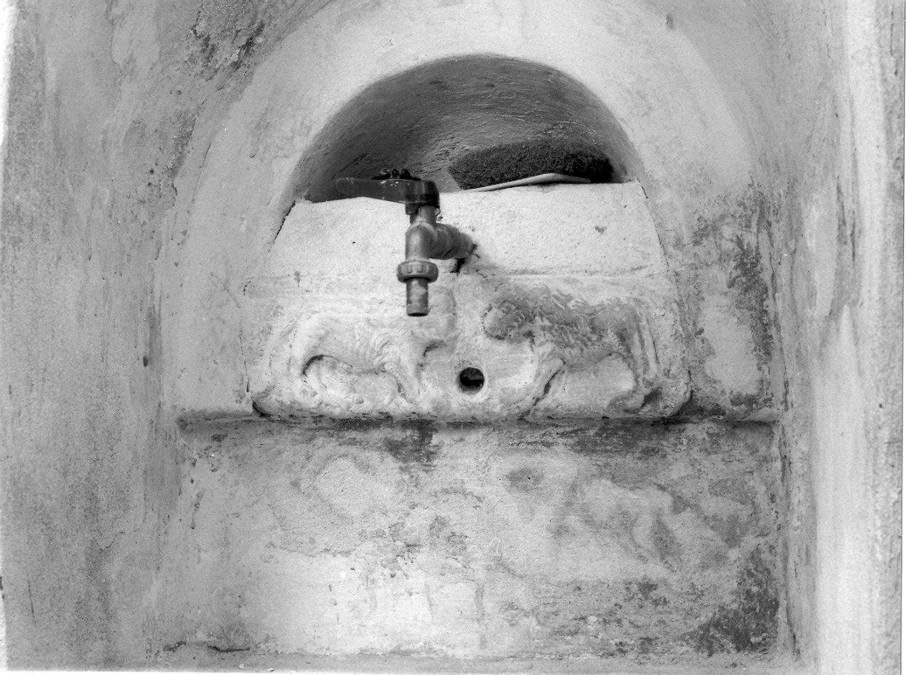 leoni (rilievo, frammento) - bottega ligure (sec. XVII)