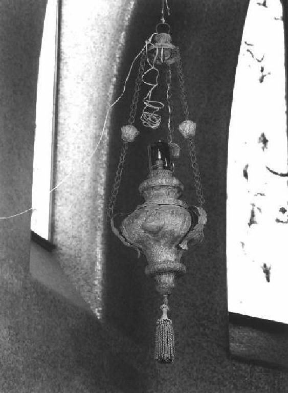 lampada pensile, opera isolata - PRODUZIONE GENOVESE (sec. XIX)