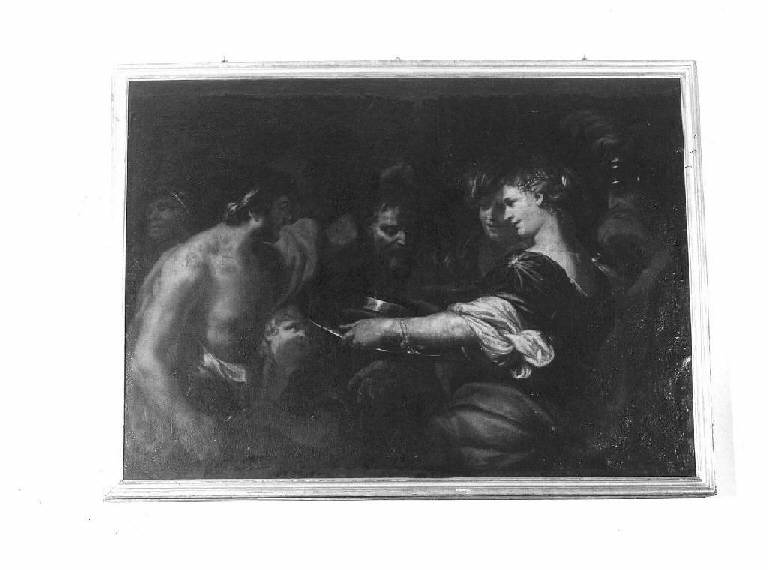 Salome con la testa di San Giovanni Battista sul piatto (dipinto, opera isolata) di Piola Domenico (seconda metà sec. XVII)