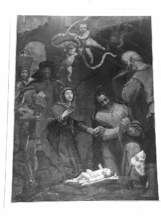 ADORAZIONE DEI PASTORI (dipinto, opera isolata) di Ravara Pietro (metà sec. XVII)