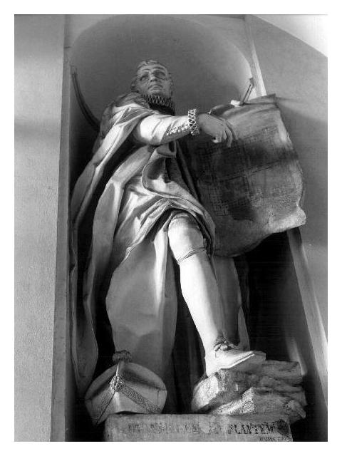 figura maschile (statua, elemento d'insieme) di Barberini Giovanni Battista (terzo quarto sec. XVII)