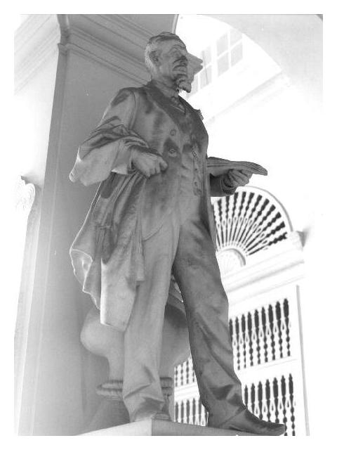 figura maschile (statua, elemento d'insieme) di Scanzi Giovanni (sec. XX)