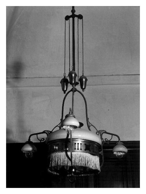 lampadario, opera isolata - PRODUZIONE LIGURE (primo quarto sec. XX)