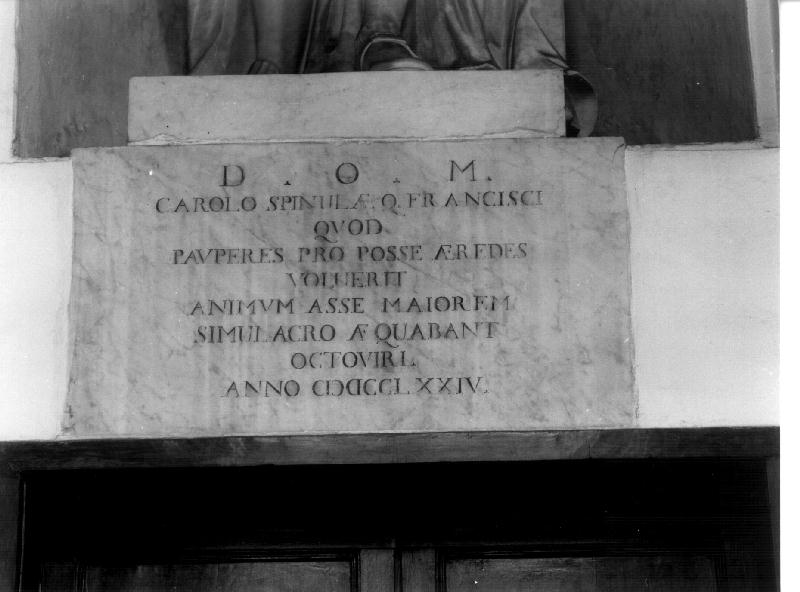 lapide, elemento d'insieme - bottega ligure (sec. XVIII)