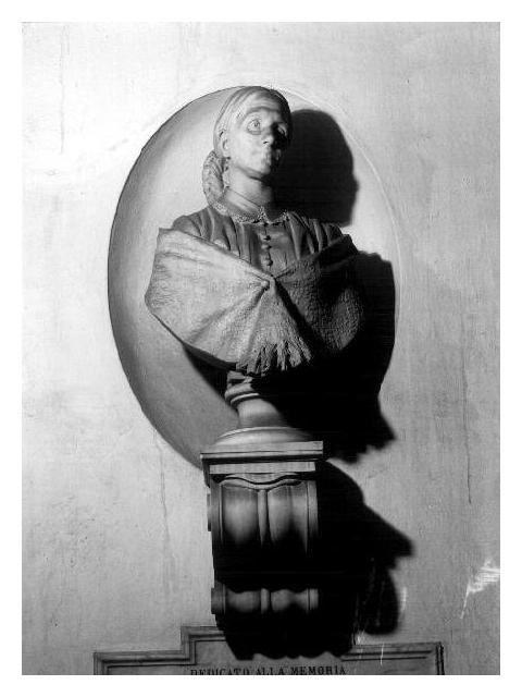 busto femminile (busto, elemento d'insieme) di Lavezzari Vittorio (sec. XIX)