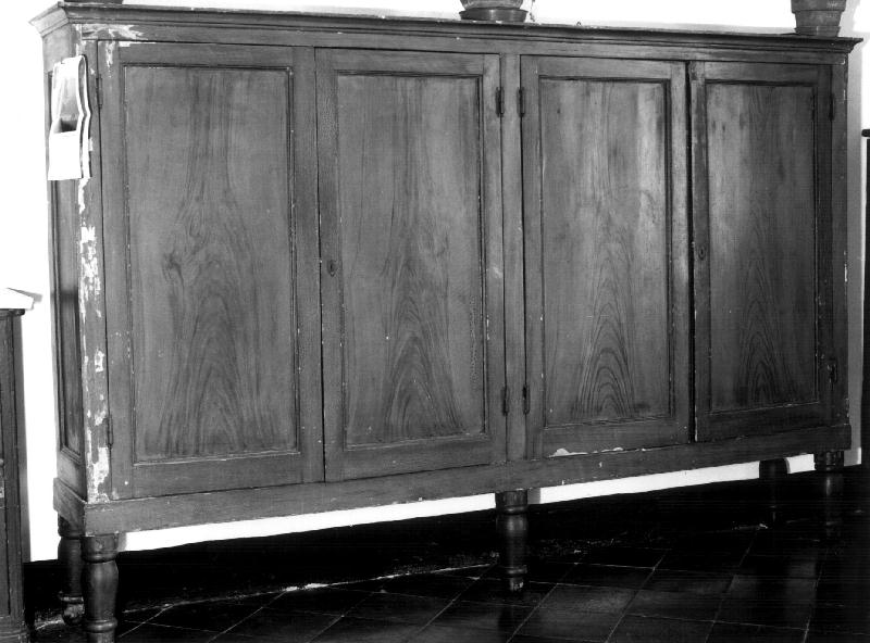 credenza, opera isolata - bottega ligure (secondo quarto sec. XIX)