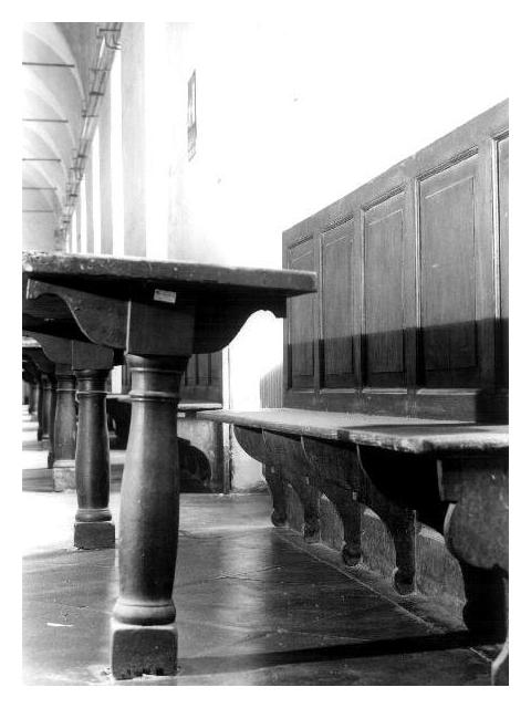 panca, serie - bottega ligure (fine/inizio secc. XVIII/ XIX)