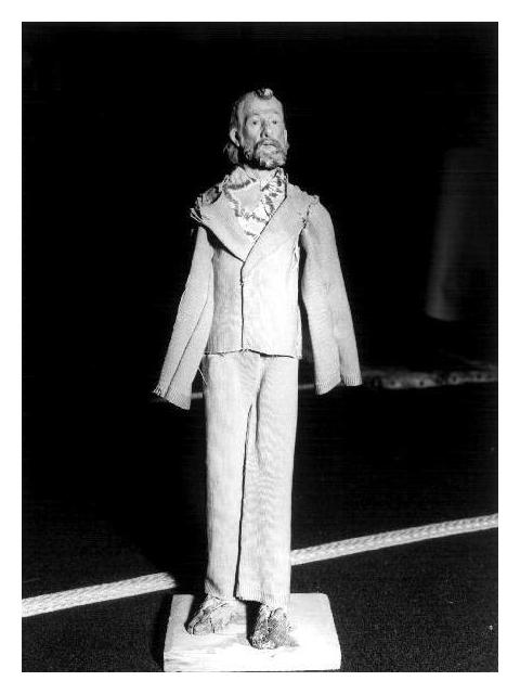 figura maschile (statuetta di presepio, elemento d'insieme) - PRODUZIONE LIGURE (seconda metà sec. XVIII)