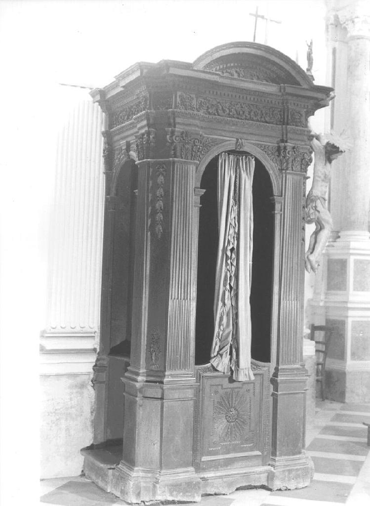 confessionale, coppia - bottega ligure (primo quarto sec. XIX)