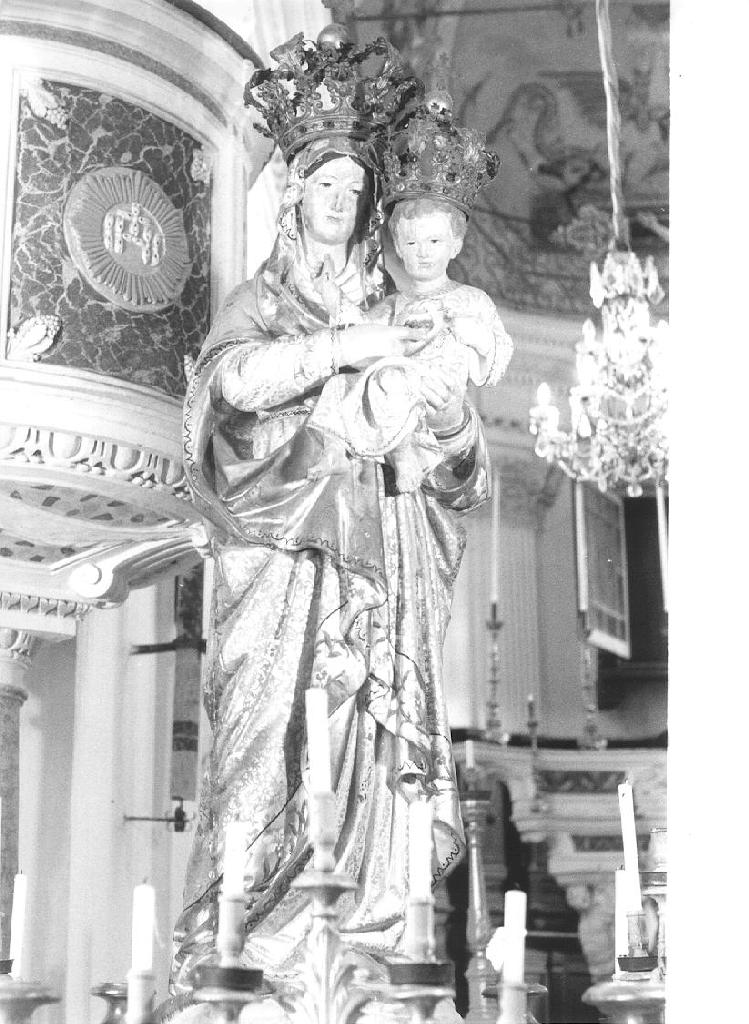 MADONNA CON BAMBINO (statua, opera isolata) - bottega ligure (secc. XIX/ XX)