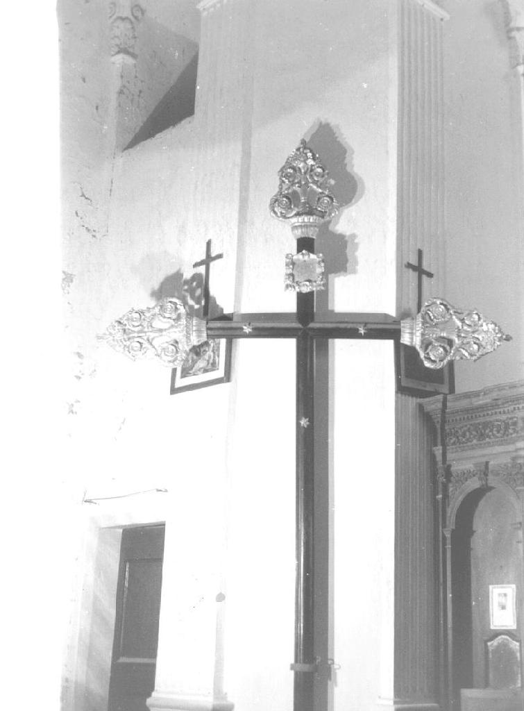 croce processionale, opera isolata - bottega ligure (sec. XIX)
