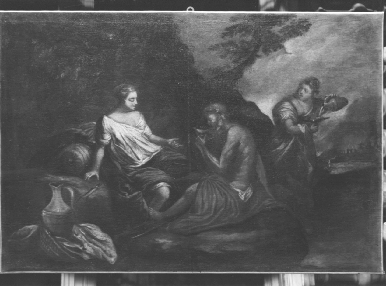 LOT E LE FIGLIE (dipinto, opera isolata) - ambito ligure (prima metà sec. XVII)