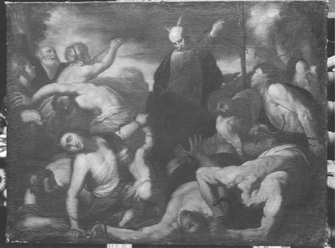 Mosè e il serpente di bronzo (dipinto, opera isolata) - ambito genovese (prima metà sec. XVII)