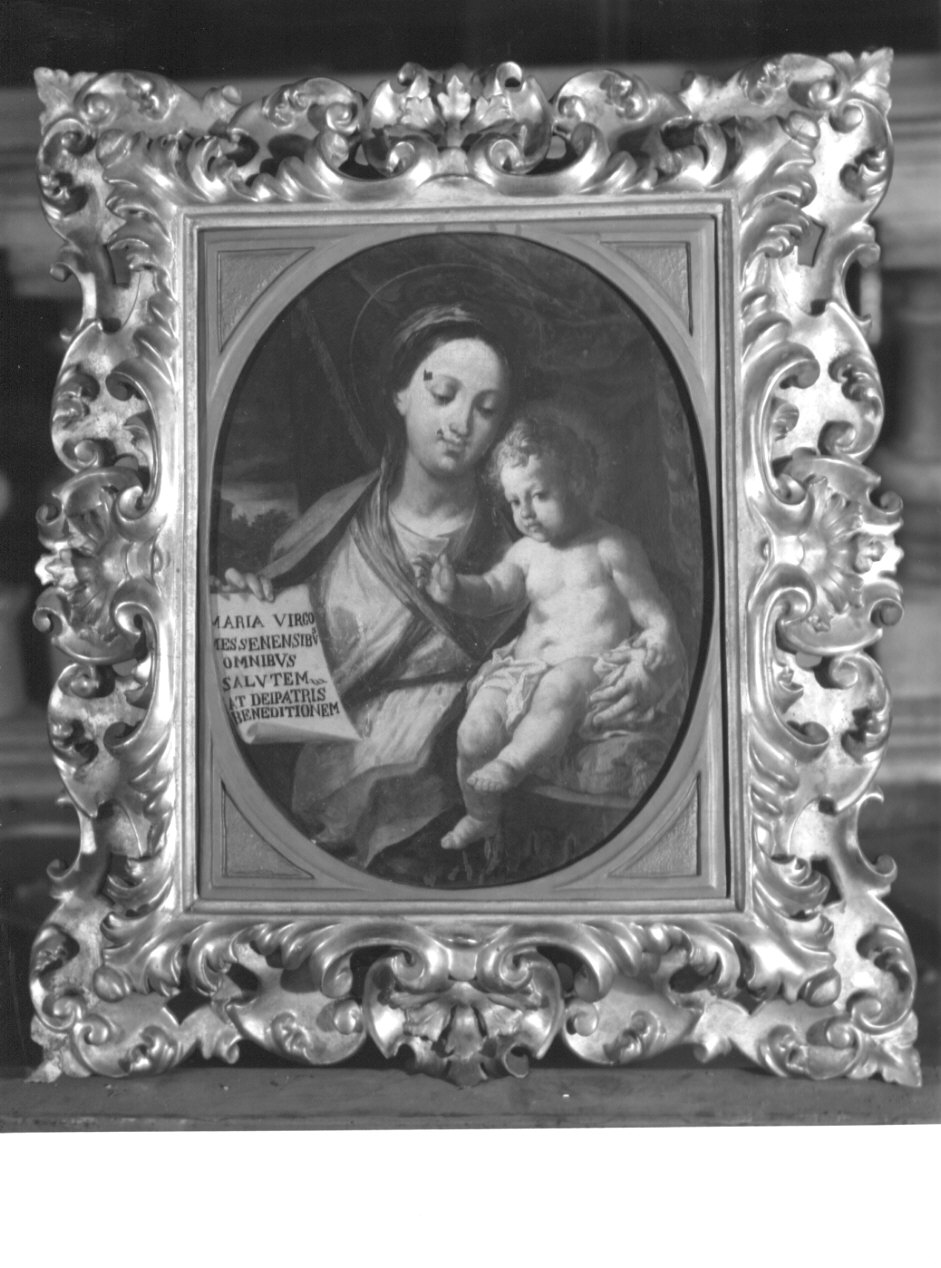 MADONNA CON BAMBINO (dipinto, opera isolata) - ambito siciliano (?) (seconda metà sec. XVI)