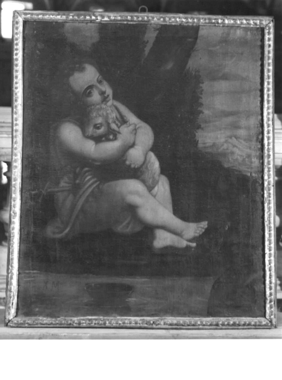San Giovanni Battista bambino con l'agnello (dipinto, opera isolata) - ambito italiano (inizio sec. XVII)