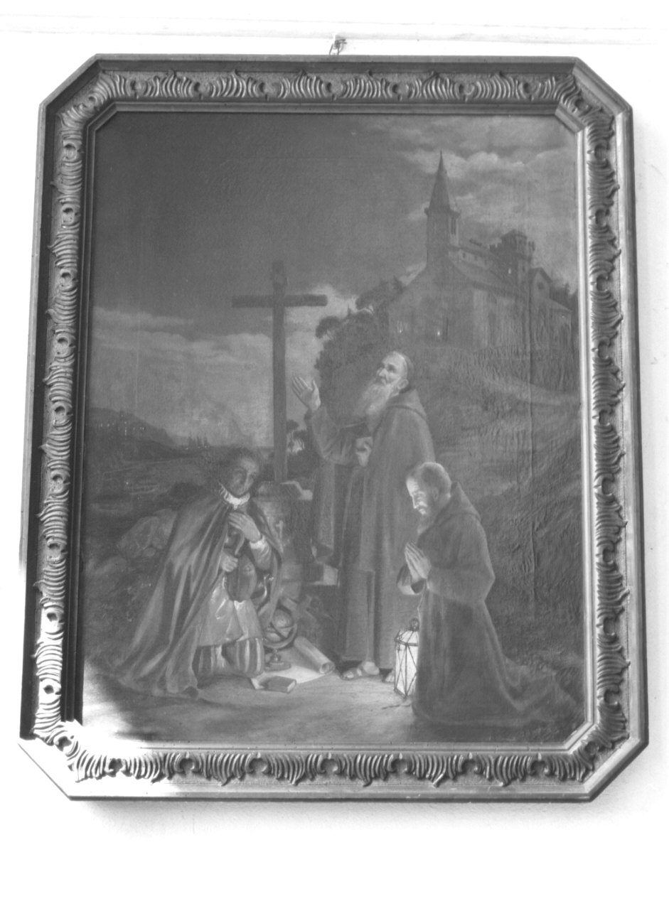 partenza di Cristoforo Colombo dalla Rabida (dipinto, opera isolata) di Benvenuto Agostino (ultimo quarto sec. XIX)