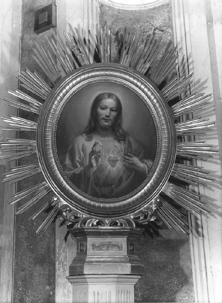 Sacro Cuore di Gesù (tronetto per esposizione eucaristica, opera isolata) - PRODUZIONE LIGURE (fine sec. XIX)