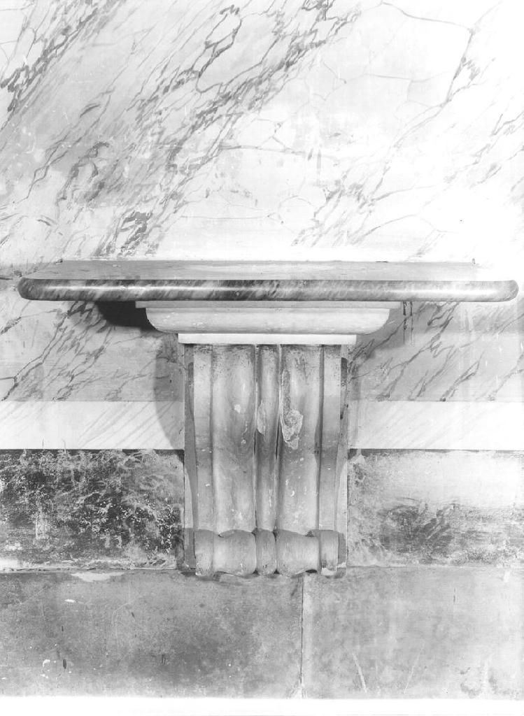 mensola, coppia - bottega ligure (fine/inizio secc. XIX/ XX)