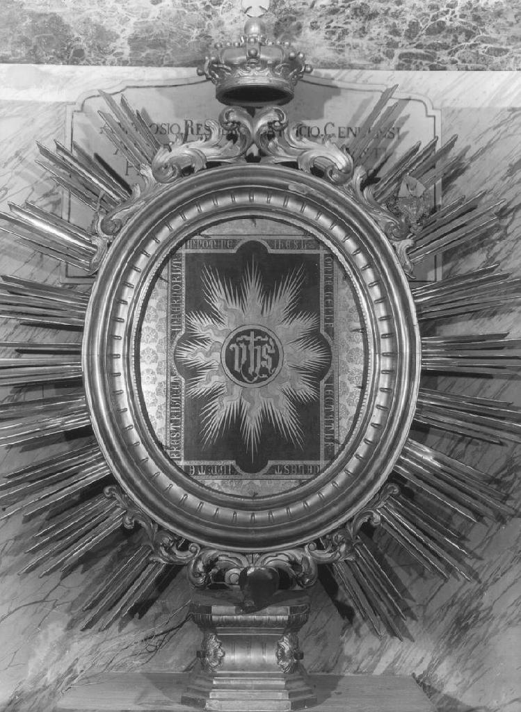 tronetto per esposizione eucaristica, opera isolata - bottega ligure (fine sec. XIX)