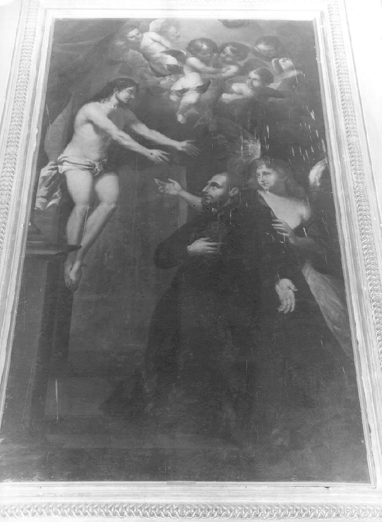 visione di San Camillo De Lellis (dipinto, opera isolata) - ambito ligure (fine/inizio secc. XVII/ XVIII)