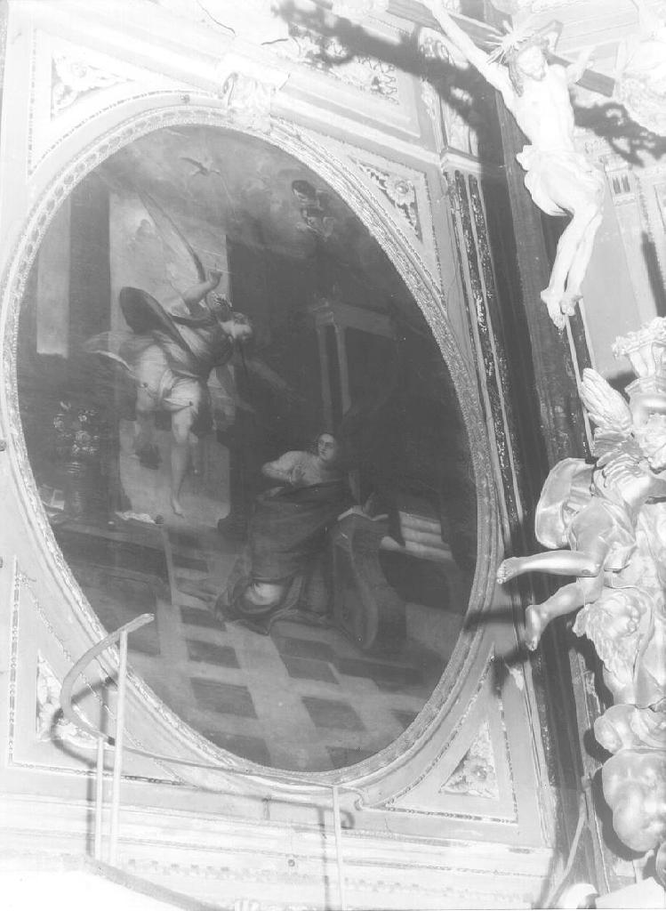 ANNUNCIAZIONE (dipinto, elemento d'insieme) di Cambiaso Luca detto Luchetto (terzo quarto sec. XVI)