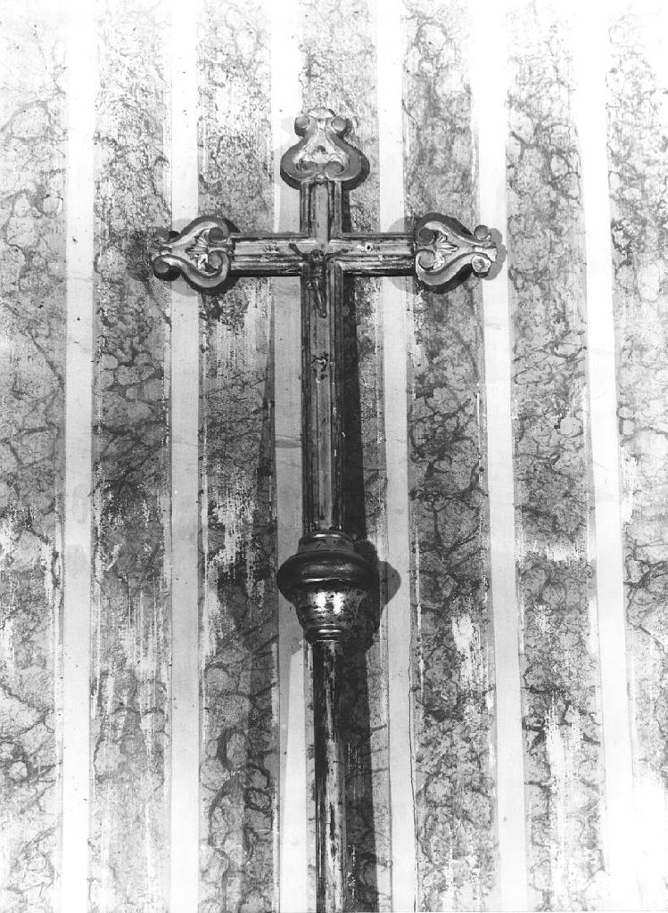 Cristo crocifisso (croce processionale, opera isolata) - PRODUZIONE LIGURE (seconda metà sec. XIX)