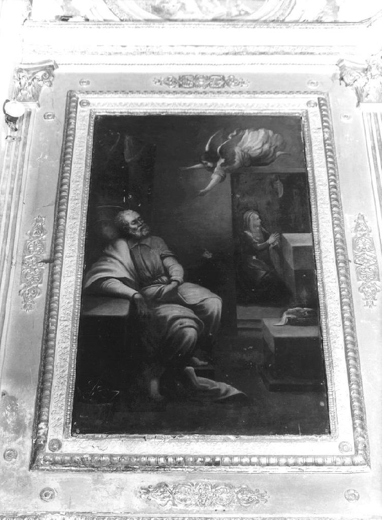 SOGNO DI SAN GIUSEPPE (dipinto, opera isolata) di Semino Andrea (seconda metà sec. XVI)
