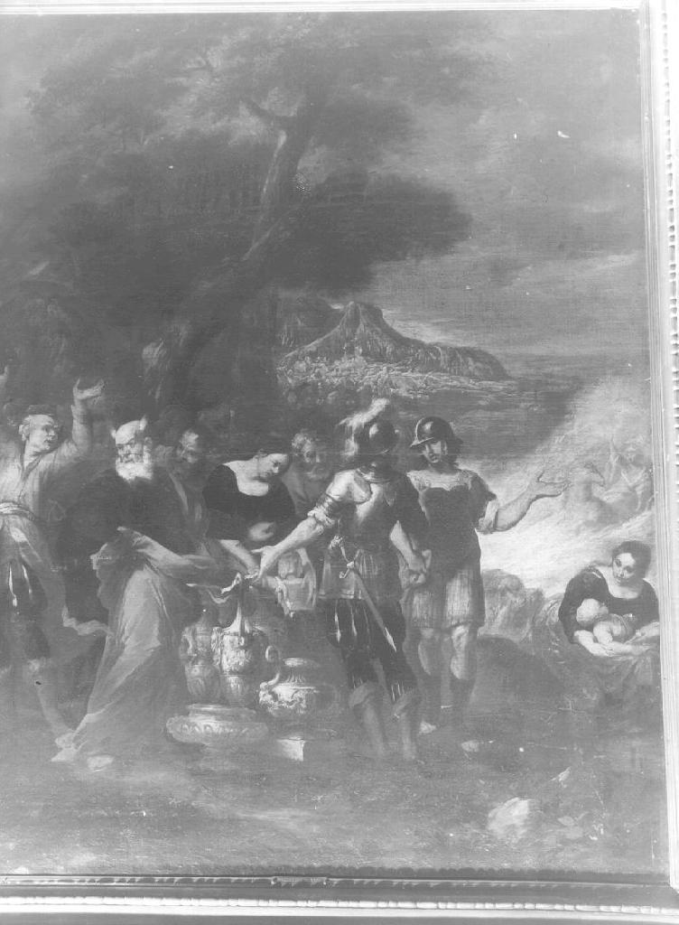 PASSAGGIO DEL MAR ROSSO (dipinto, opera isolata) - ambito ligure (seconda metà sec. XVII)