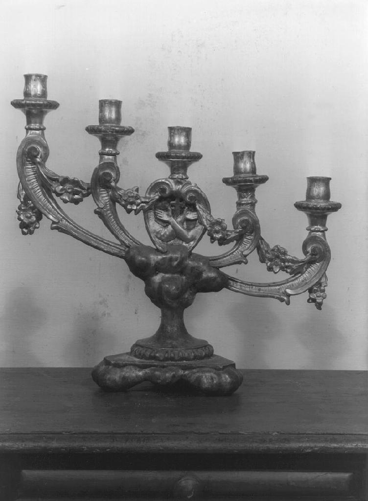 motivi decorativi (candeliere d'altare, coppia) - bottega ligure (fine sec. XVIII)