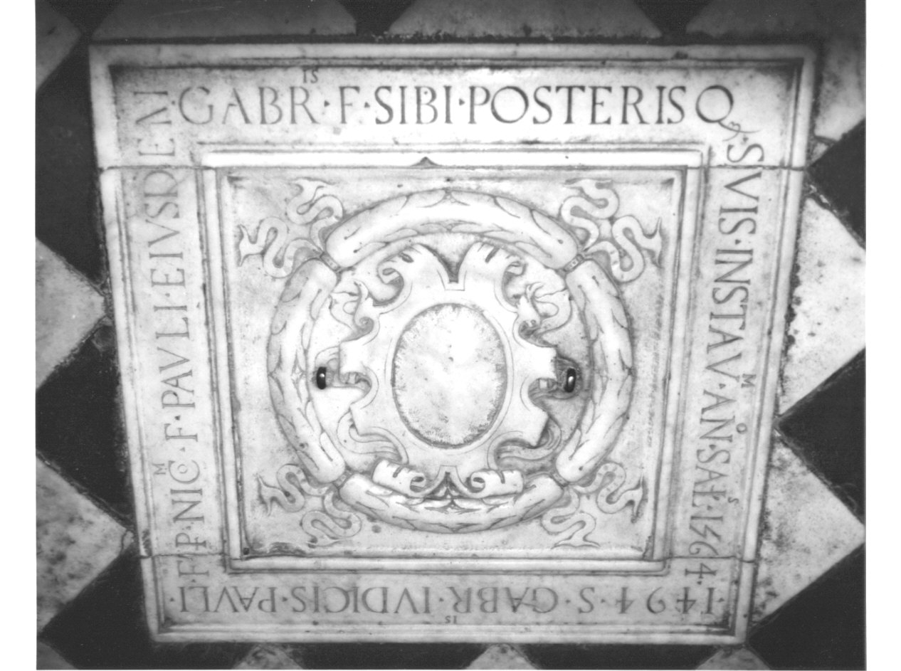 lastra tombale, opera isolata - bottega ligure (sec. XIX)