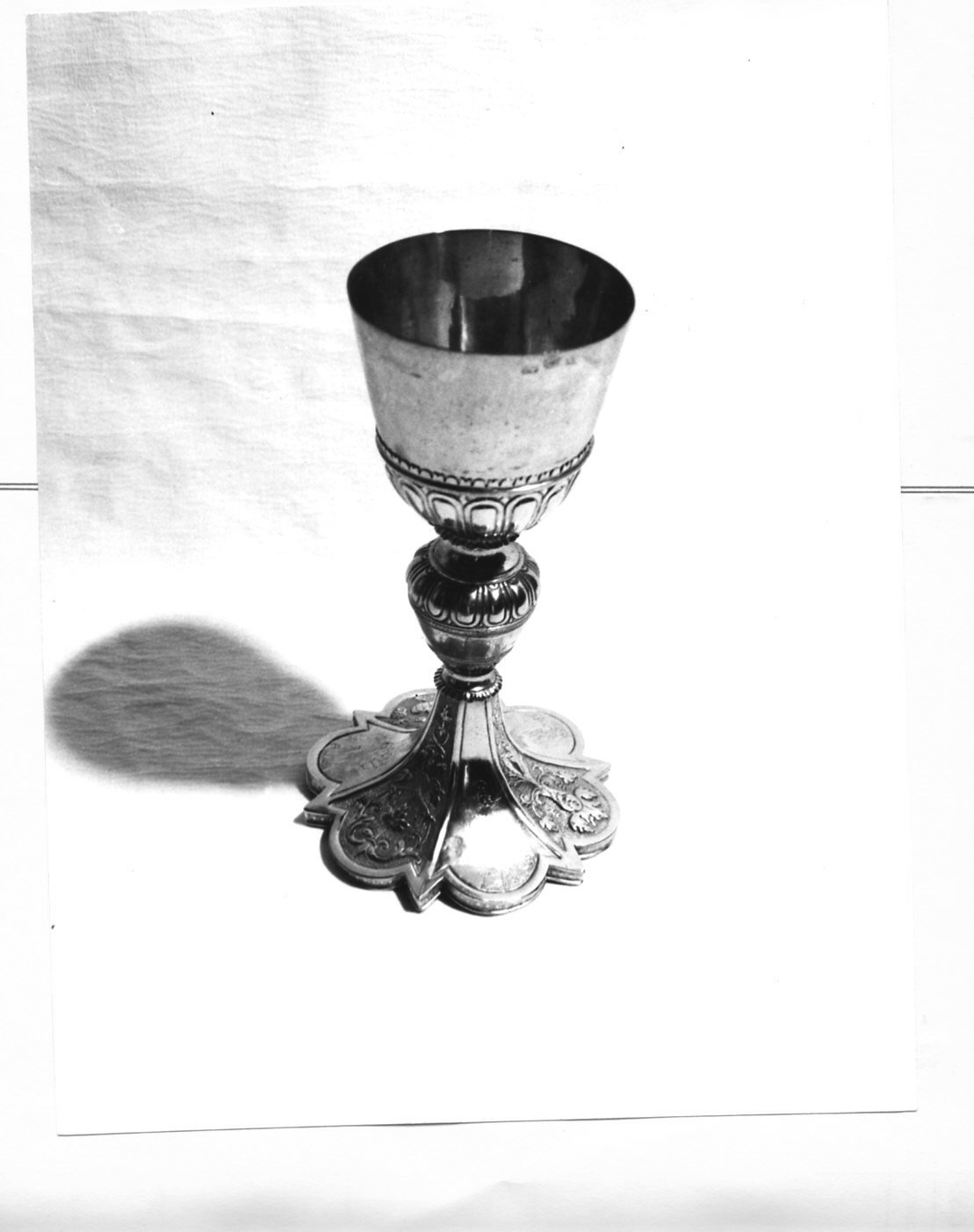 Madonna/ Cristo crocifisso/ San Giovanni Battista (calice, opera isolata) - PRODUZIONE GENOVESE (prima metà sec. XIX)