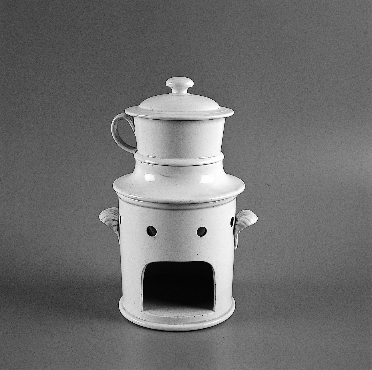 scaldavivande, insieme di Ditta B. & C. Cake et Montebrun (prima metà sec. XIX)