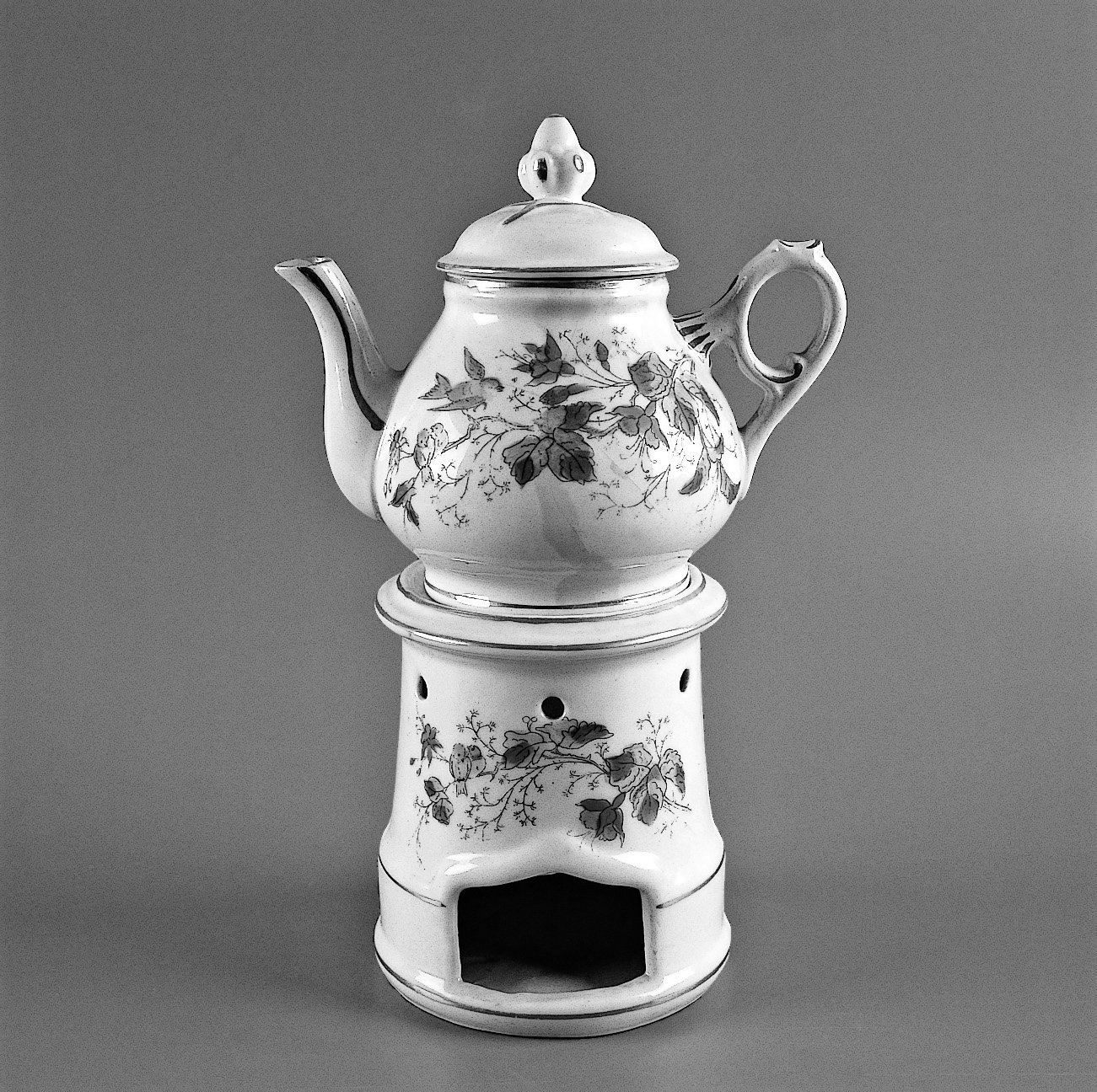 veilleuse, insieme - manifattura di Limoges (fine sec. XIX)