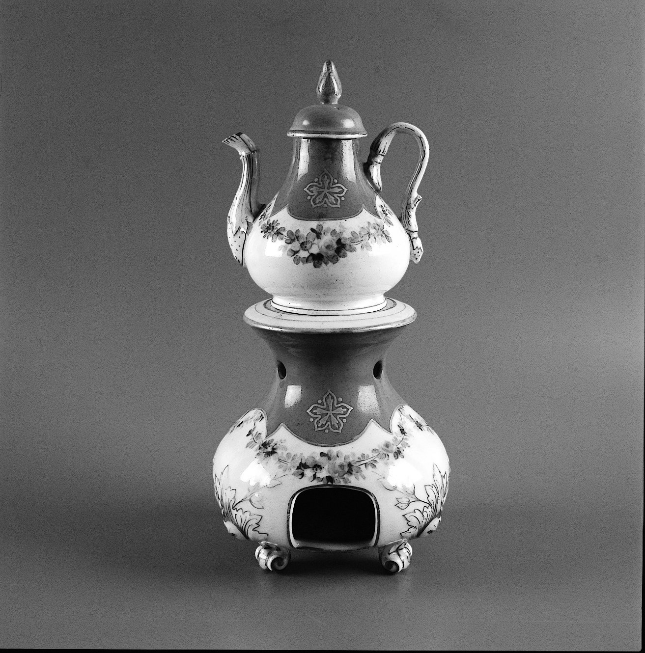 veilleuse, insieme - manifattura francese (sec. XIX)