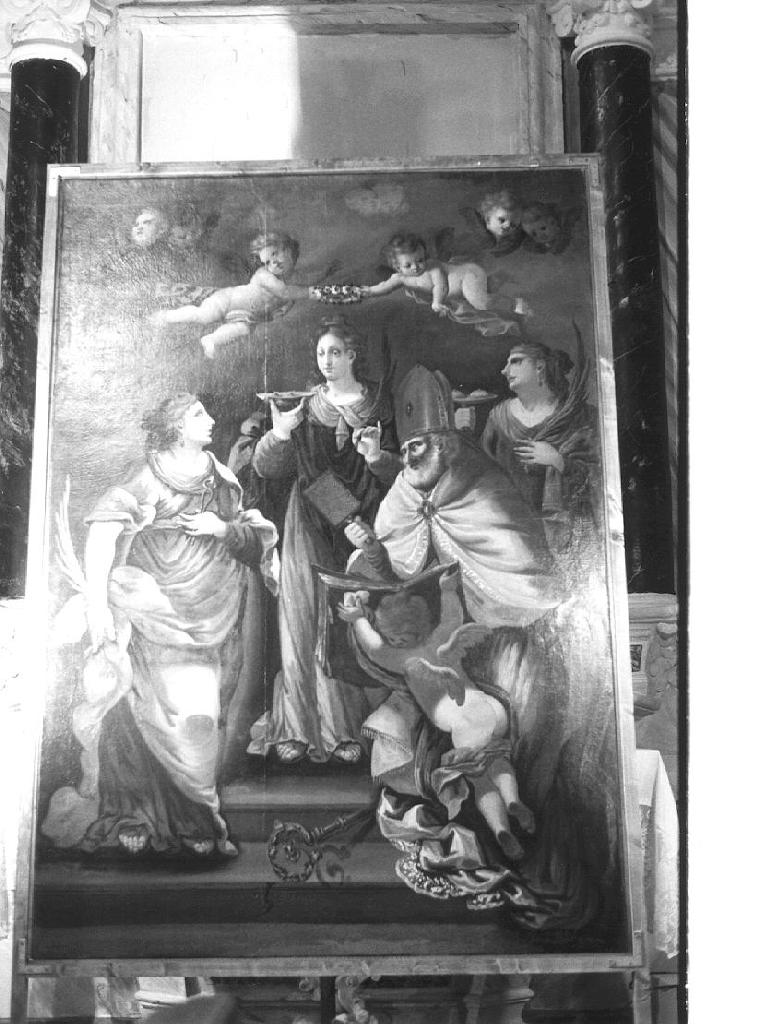 Santi (dipinto, opera isolata) - ambito genovese (sec. XVIII)