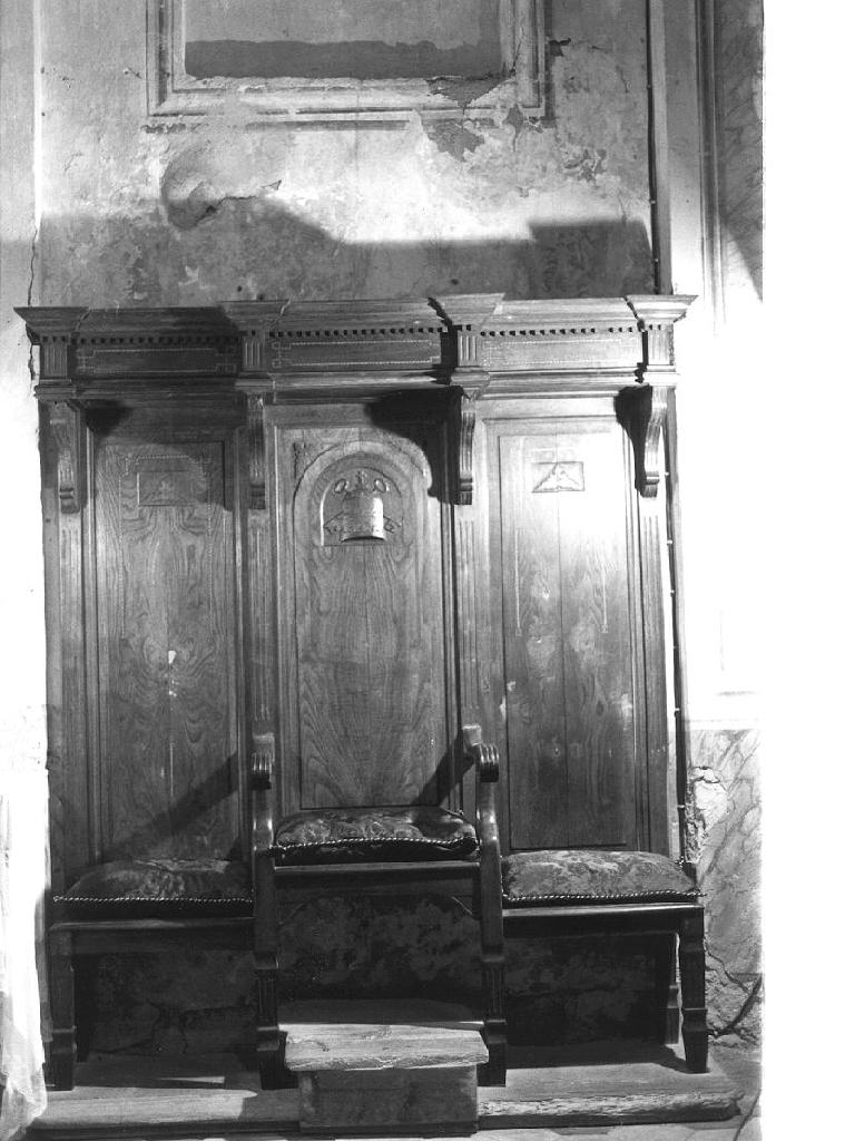 stalli del coro, opera isolata - bottega ligure (sec. XIX)