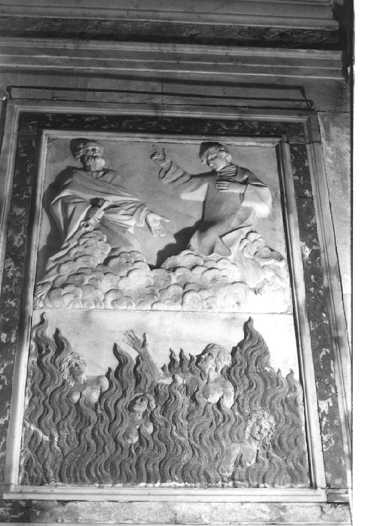 anime del purgatorio (rilievo, opera isolata) - bottega ligure (prima metà sec. XIX)