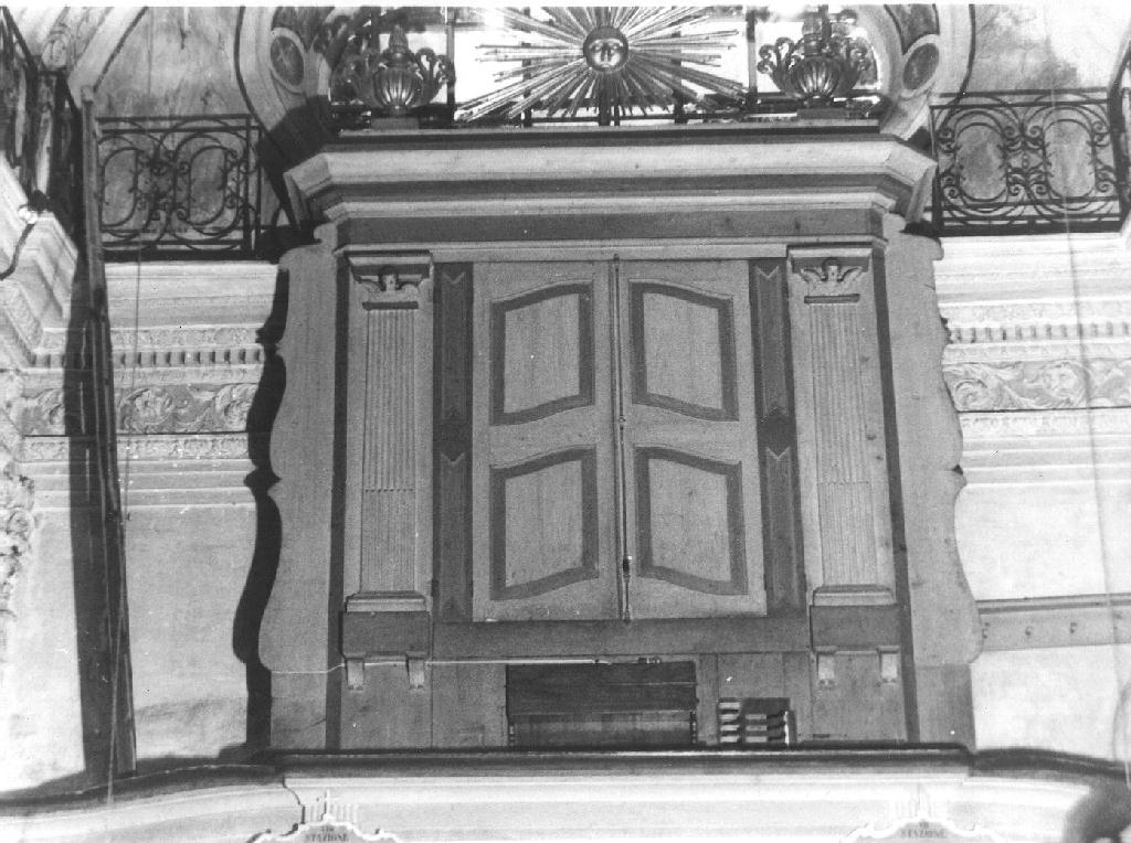 cassa d'organo, opera isolata - bottega ligure (seconda metà sec. XIX)