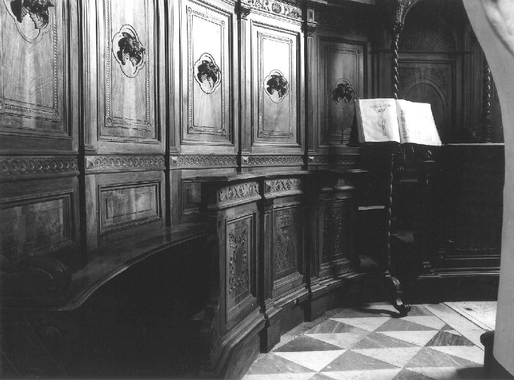 stalli del coro, opera isolata - bottega ligure (primo quarto sec. XX)