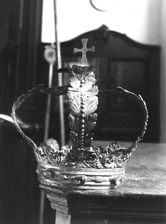 corona da statua, elemento d'insieme - bottega genovese (prima metà sec. XIX)