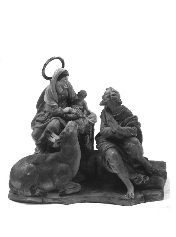 natività di Gesù (gruppo scultoreo, opera isolata) - bottega italiana (prima metà sec. XIX)