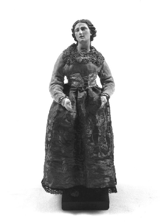 FIGURA FEMMINILE (statuetta di presepio, opera isolata) - produzione napoletana (prima metà sec. XIX)