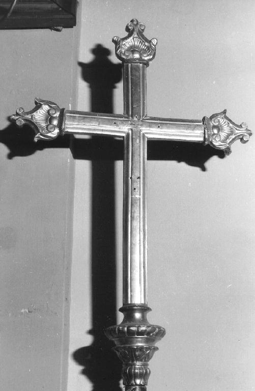 croce processionale, opera isolata - bottega ligure (sec. XIX)