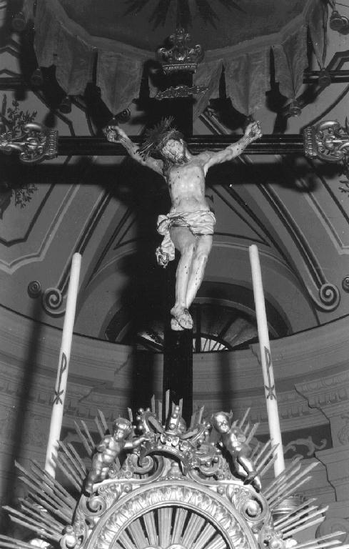 CRISTO CROCIFISSO (croce processionale, opera isolata) - bottega ligure (sec. XIX)